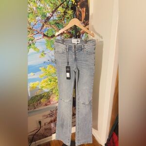 Fashion Nova Sky Blue Straight Leg Jeans